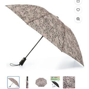 Totes Tan and Black Umbrella Stylish Accessories